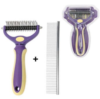 Quickly Knots To Remove Floating Hair Pet Supplies - PicklyCart8e90fedc7f2cb941a5f0f9ad2311c4fcDoublesided headpurple yello