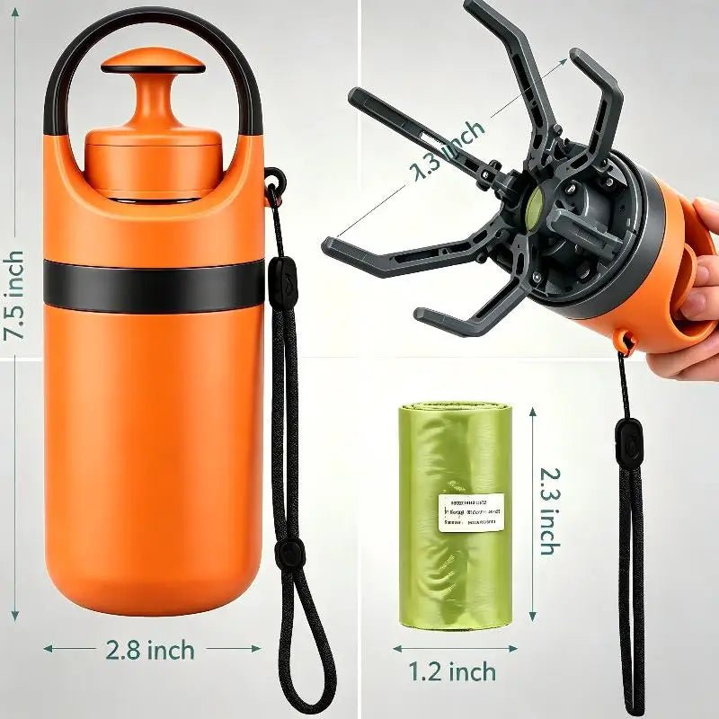 Portable No-Touch Dog Pooper Scooper with Waste Bag Holder - PicklyCartPortable No-Touch Dog Pooper Scooper with Waste Bag HolderA