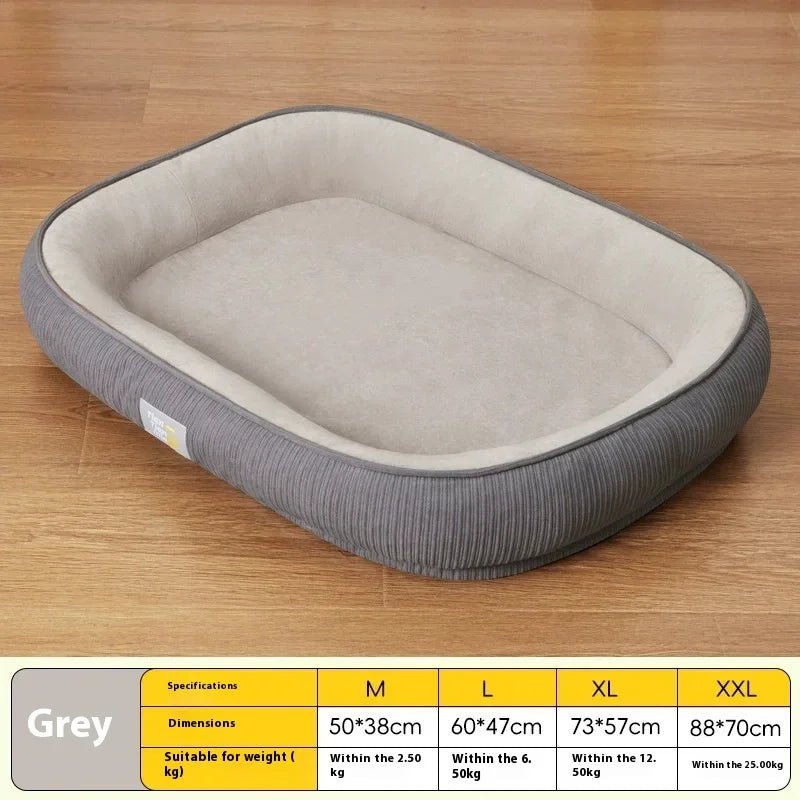 Washable Medium Small Dog Winter Warm Winter Dog Sleeping Mat Cat Nest - PicklyCartWashable Medium Small Dog Winter Warm Winter Dog Sleeping Mat Cat NestLight Gray