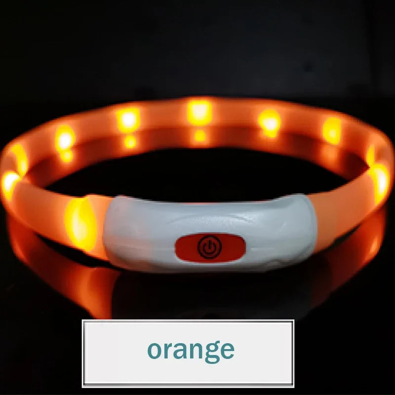 USB Rechargeable LED Dog Collar
