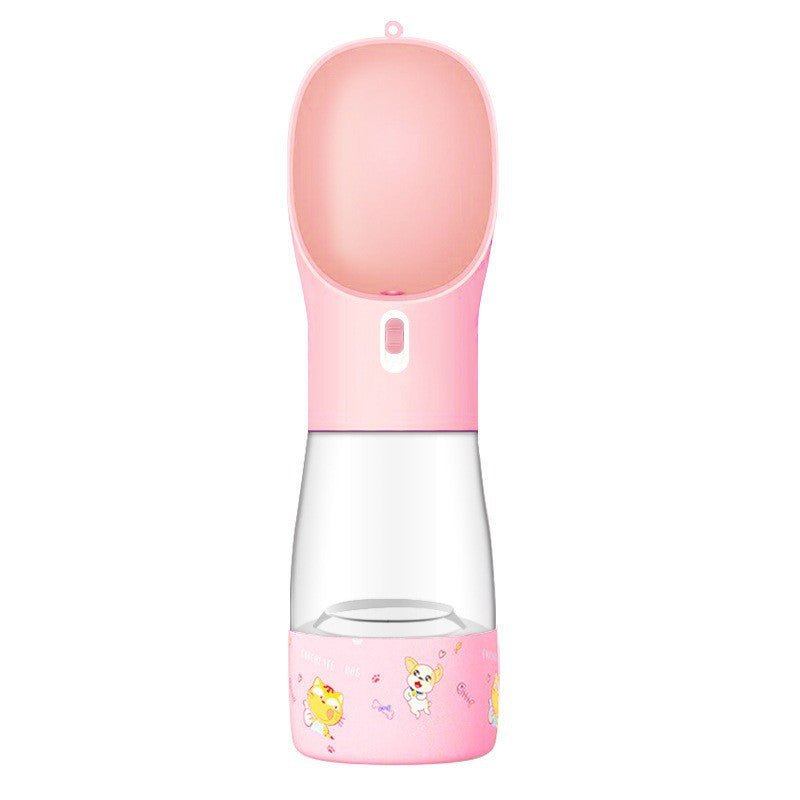 Portable Dog Water Bottle & Feeder Bowl - PicklyCarteadca7713289a080912ded9195a5d880Pink