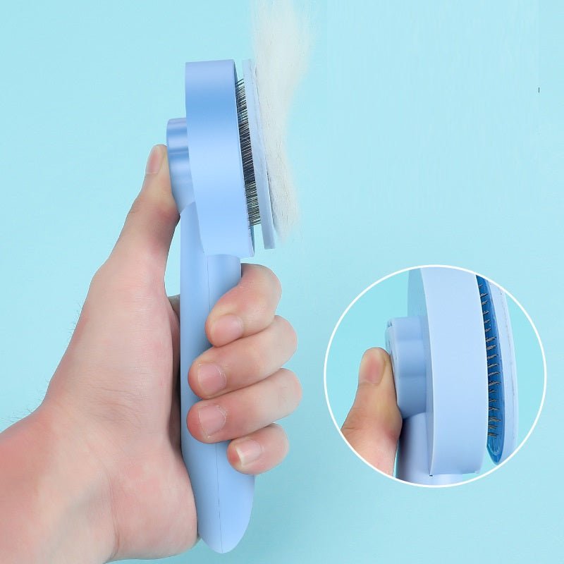Pet Hair Removal Comb - PicklyCarte5fedd13cfa8c94243cd04f829713738Blue