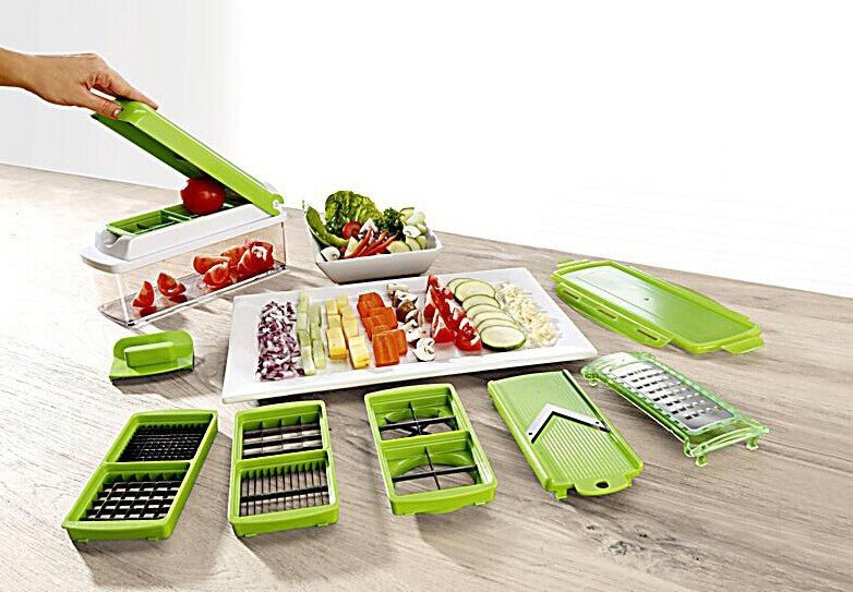 12-in-1 Multifunctional Vegetable Chopper & Slicer - PicklyCart7e682315b1a55dac6b281db0cc822cf4Green
