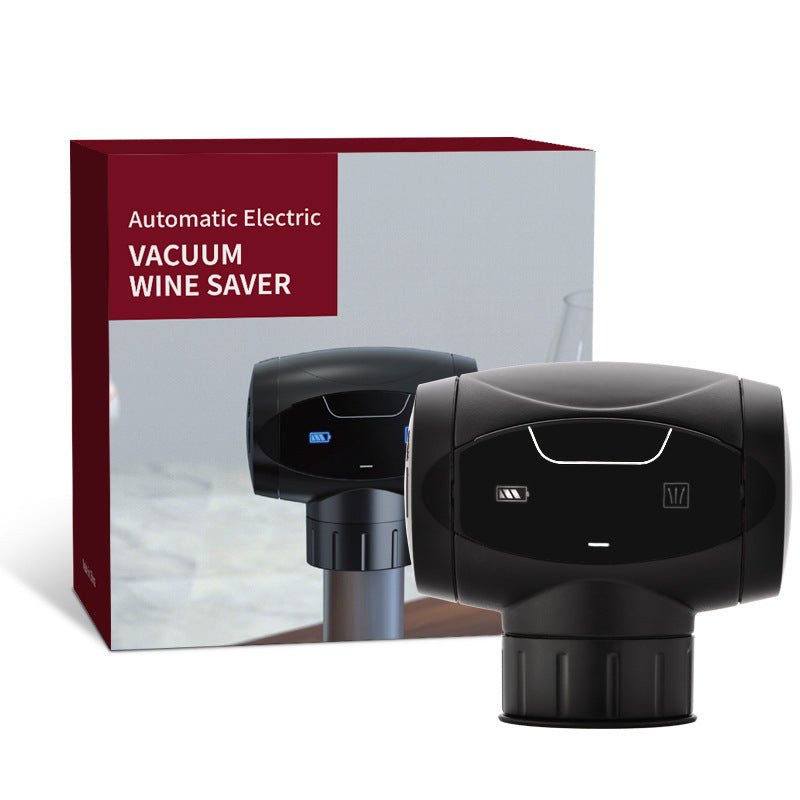 Electric Vacuum Wine Preserver Stopper - PicklyCart93477cd60c62048fdae3adb999f9bdBlack