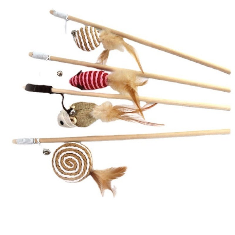 Colorful Feather Cat Teaser Wand - PicklyCartf7da9c7a0ba0a344f39f539659f11605Chick