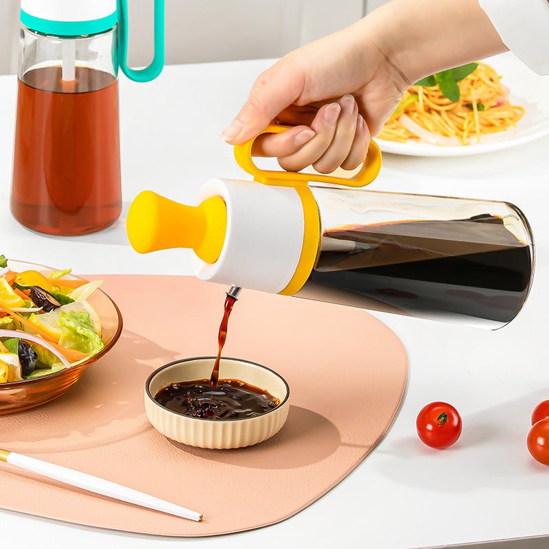 2-in-1 Glass Oil Dispenser with Silicone Brush - PicklyCart9324d31f3946f98a0cbcf0a8c37f24cfBrown