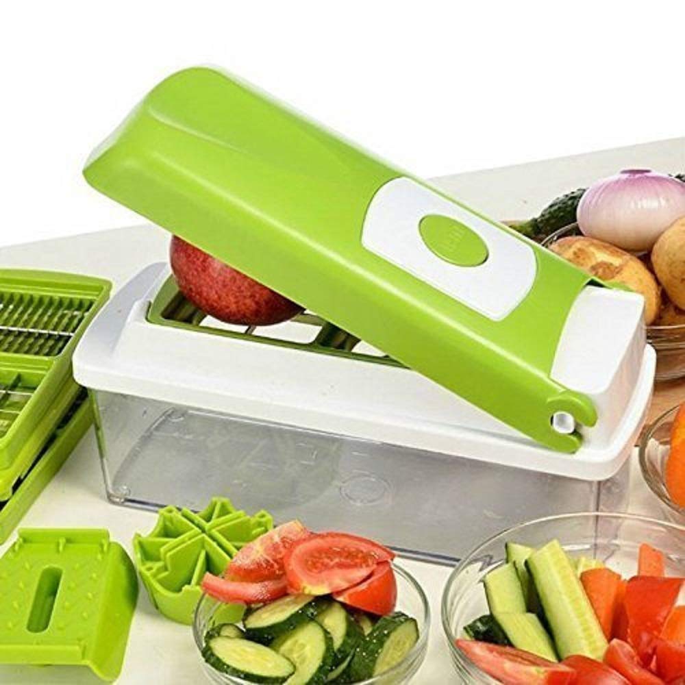 12-in-1 Multifunctional Vegetable Chopper & Slicer - PicklyCart1ceb03e89966254c4681120162d7413eGreen