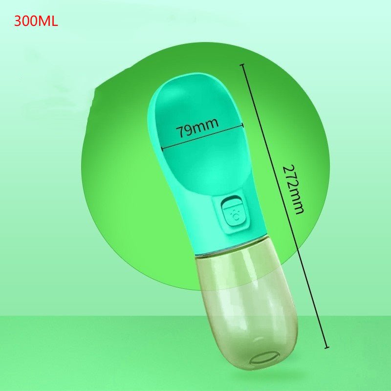 Portable Dog Water Bottle & Feeder Bowl - PicklyCarta320a9806480b099f159f7318b74f808Blue Water bottle 240ml Grain