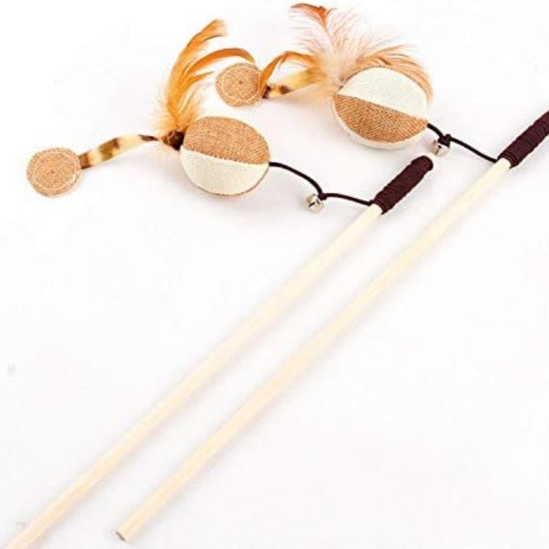 Colorful Feather Cat Teaser Wand - PicklyCart3b171c97980afc6a745e33e2ce020b56Chick
