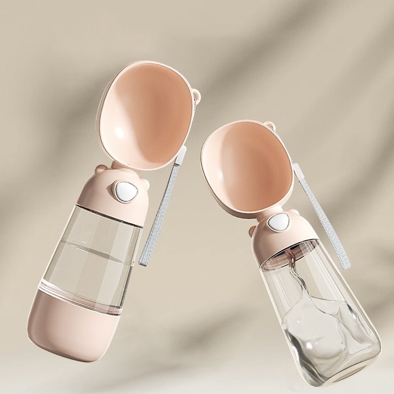 Portable Dog Water Bottle with Food Container - PicklyCarte323ffa14e279bb1cc5427d8acddb4df3086 Flagship Style Brown