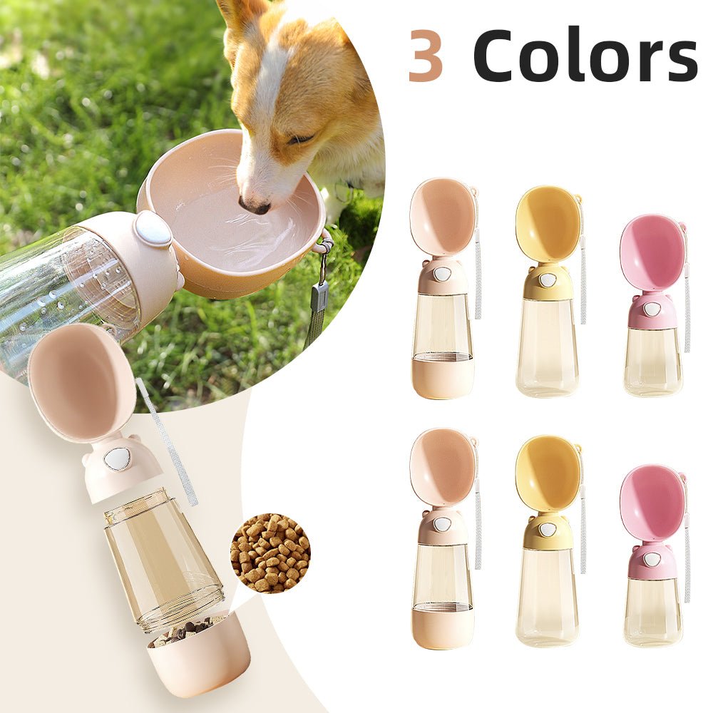 Portable Dog Water Bottle with Food Container - PicklyCart9fd99d90cb818805c534d34394341a813086 Flagship Style Brown