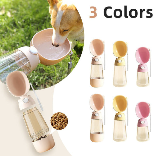 Portable Dog Water Bottle with Food Container - PicklyCart9fd99d90cb818805c534d34394341a813086 Flagship Style Brown