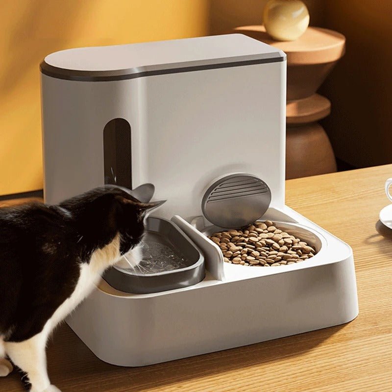 Automatic Cat Feeder & Waterer - PicklyCart679d47ded59d09f5753385a85993f34aBasic Style Gray
