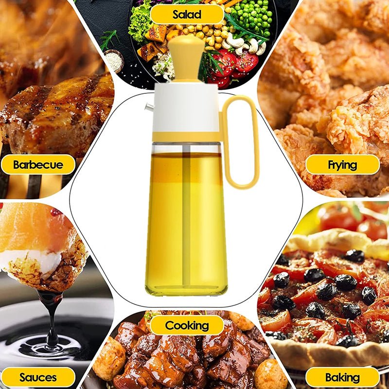 2-in-1 Glass Oil Dispenser with Silicone Brush - PicklyCart413f5095232cfe3315271602eb1db339Brown
