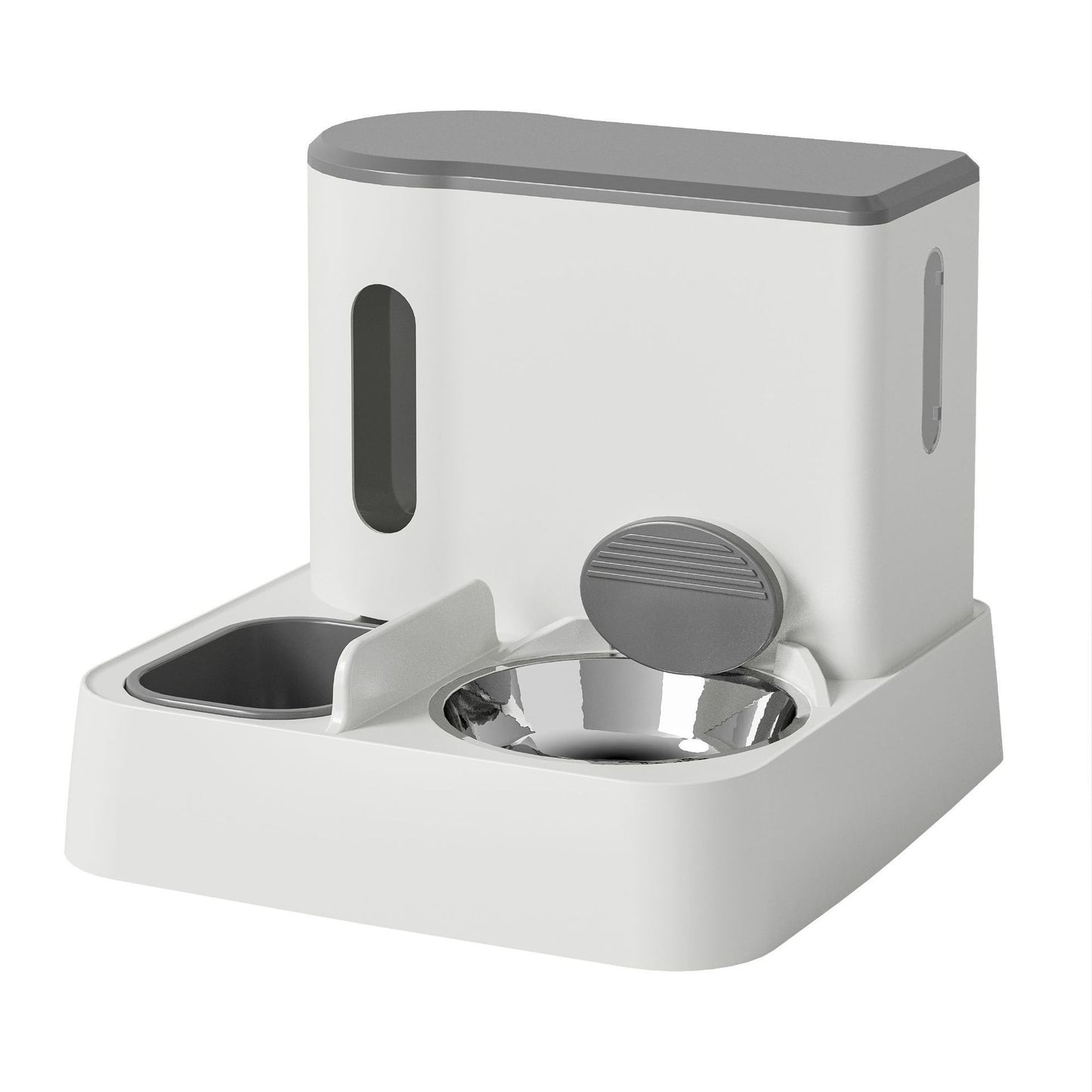 Automatic Cat Feeder & Waterer - PicklyCarte1a97fff834f2100409db31898ae1426Upgraded Gray