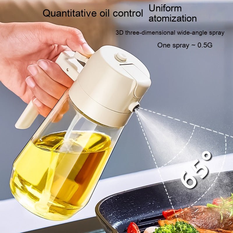 2-in-1 Glass Oil Sprayer & Dispenser – 470ml - PicklyCart3c0e0a11748921c5019f7f67bfb21ca0Black 470ML
