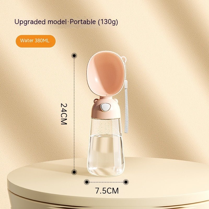 Portable Dog Water Bottle with Food Container - PicklyCart51d27b763456dda3d0fec69e12a214343086 Upgraded Style Brown