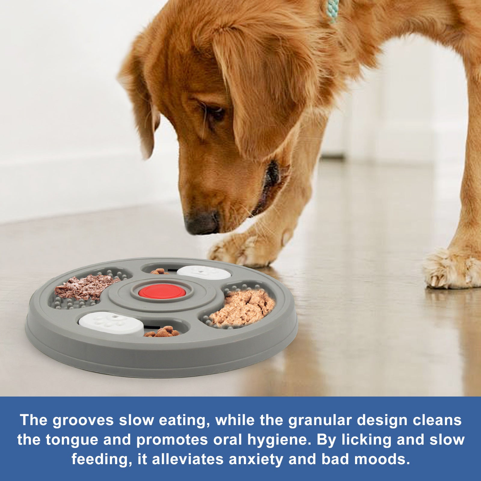 2-in-1 Slow Feeder & Lick Mat - PicklyCart2dfbf1dddade68fb65c7adf4bf8482b9Blue