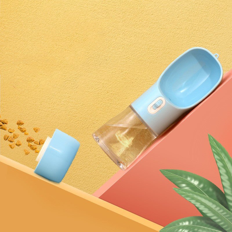 Portable Dog Water Bottle & Feeder Bowl - PicklyCartd1ffc51800a45fb8c2adce21397f7fe6Blue Water bottle 240ml Grain