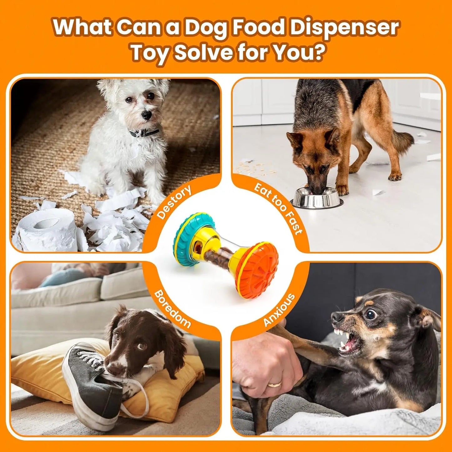 Interactive Dog Treat Puzzle