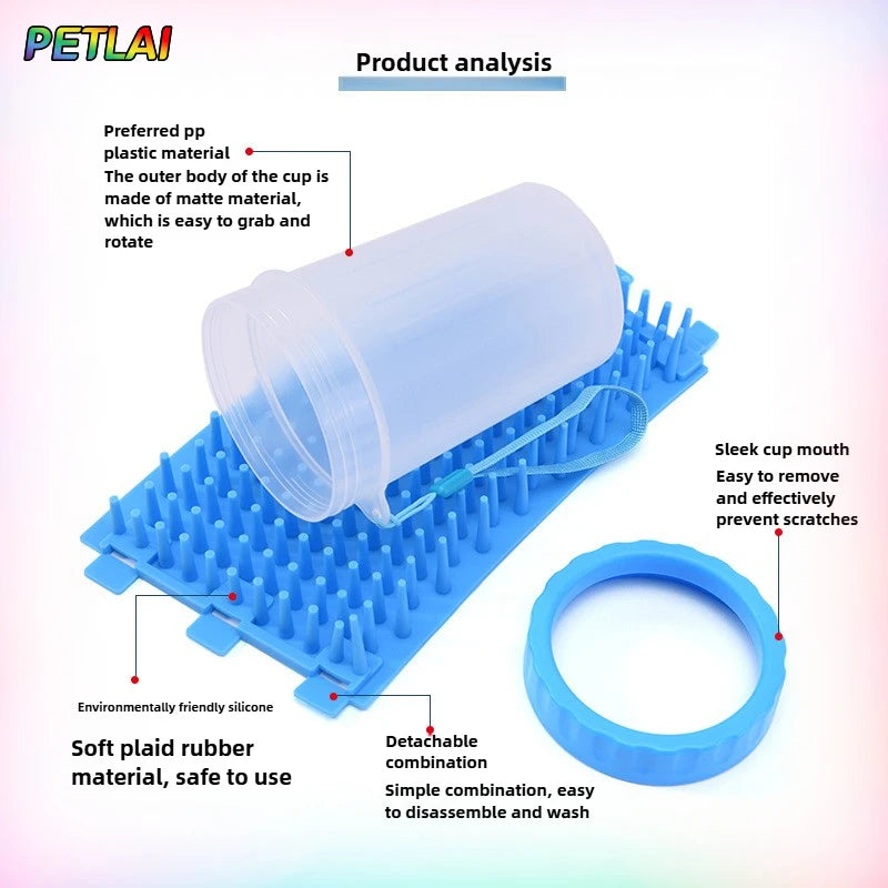 Rotating Deep-Clean Dog & Cat Paw Washer Cup