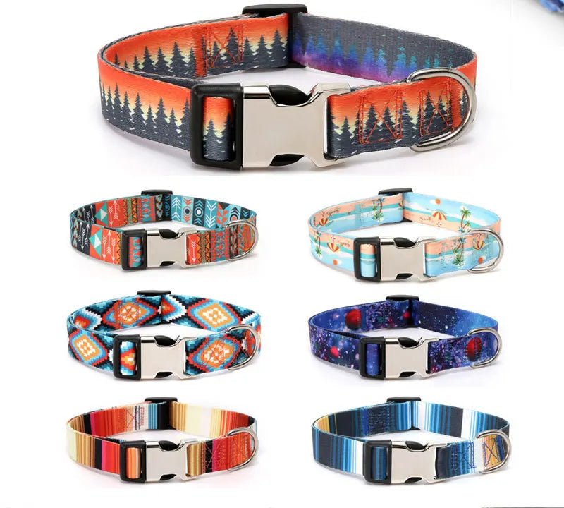 Forest Pattern Dog Collar - PicklyCartForest Pattern Dog CollarStyle 1