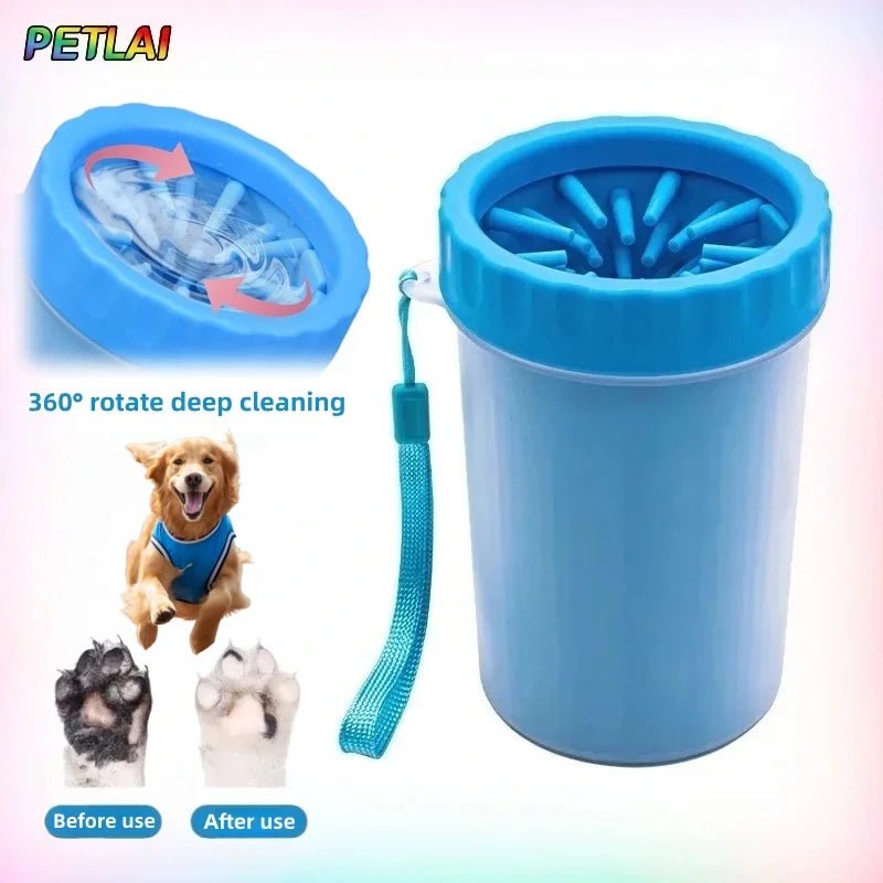 Rotating Deep-Clean Dog & Cat Paw Washer Cup - PicklyCartRotating Deep-Clean Dog & Cat Paw Washer CupBlue