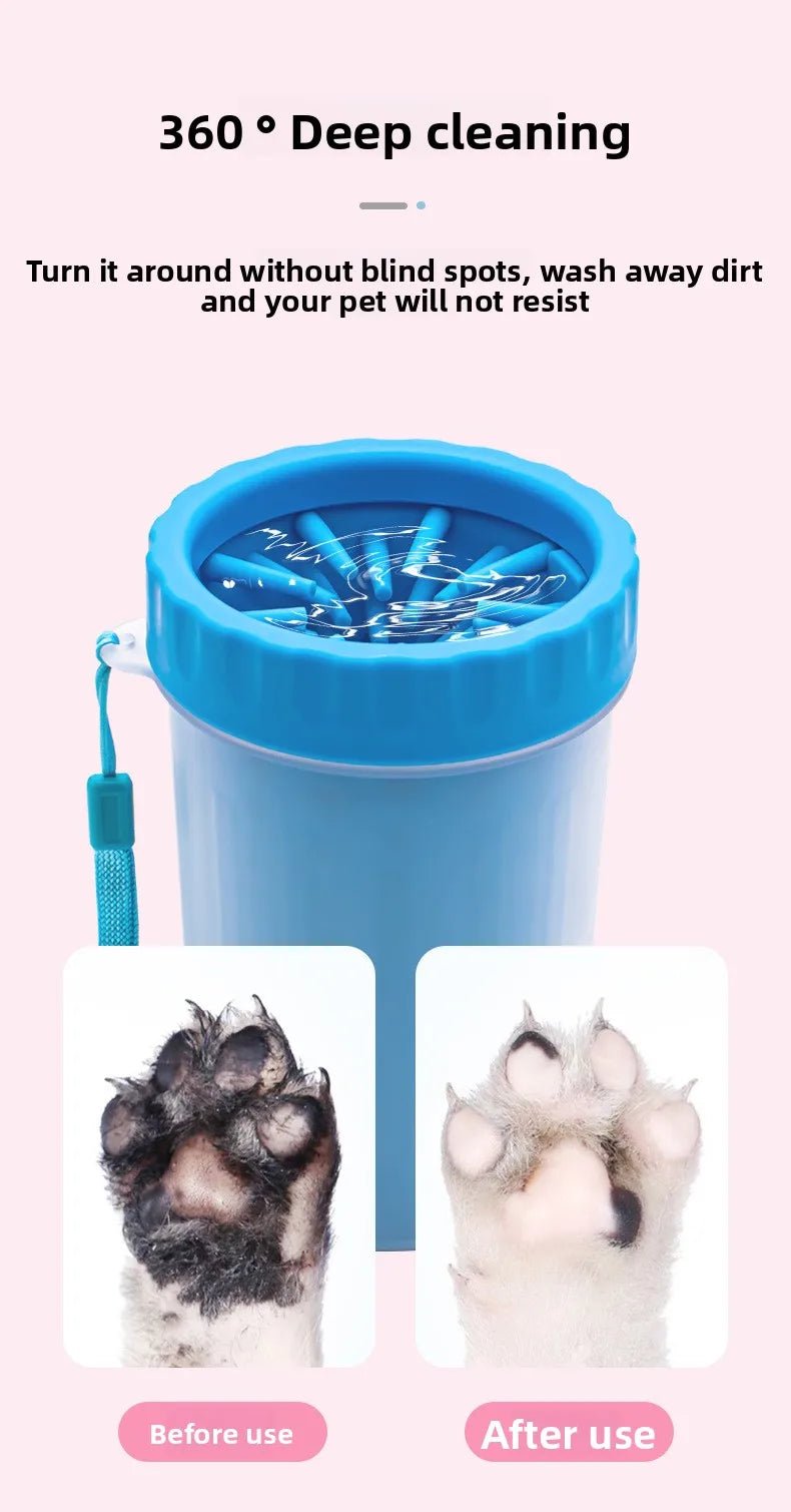 Rotating Deep-Clean Dog & Cat Paw Washer Cup - PicklyCartRotating Deep-Clean Dog & Cat Paw Washer CupBlue