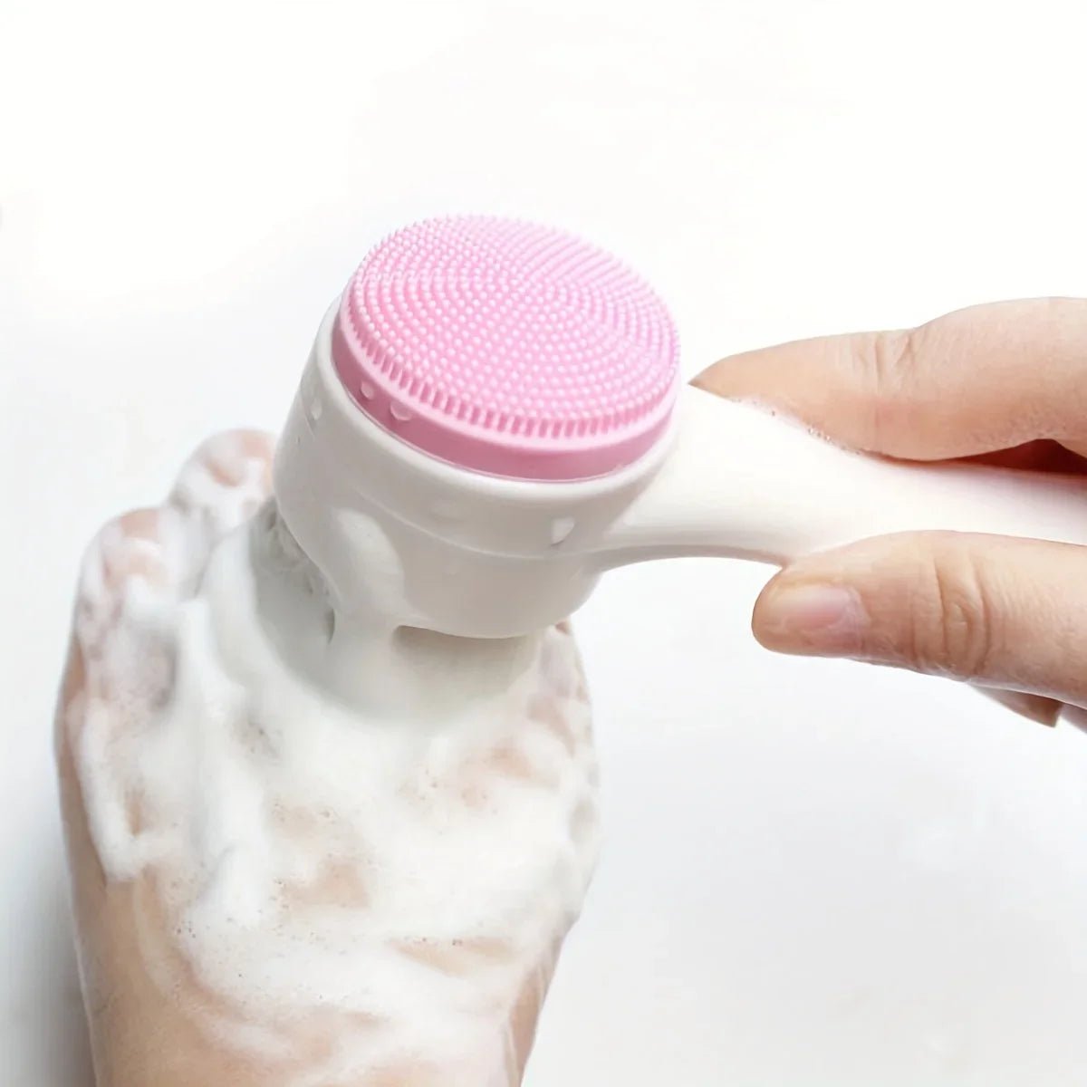 Silicone Paw Cleaner & Massage Brush - PicklyCartSilicone Paw Cleaner & Massage BrushA pink
