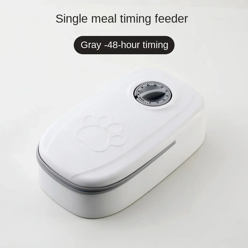 Dog Feeder Cat Automatic Feeding Water Bowl with Timer Pet Food Storage Dispenser Container Pets Puppy Kitten Accessories - PicklyCartDog Feeder Cat Automatic Feeding Water Bowl with Timer Pet Food Storage Dispenser Container Pets Puppy Kitten Accessoriesgrey