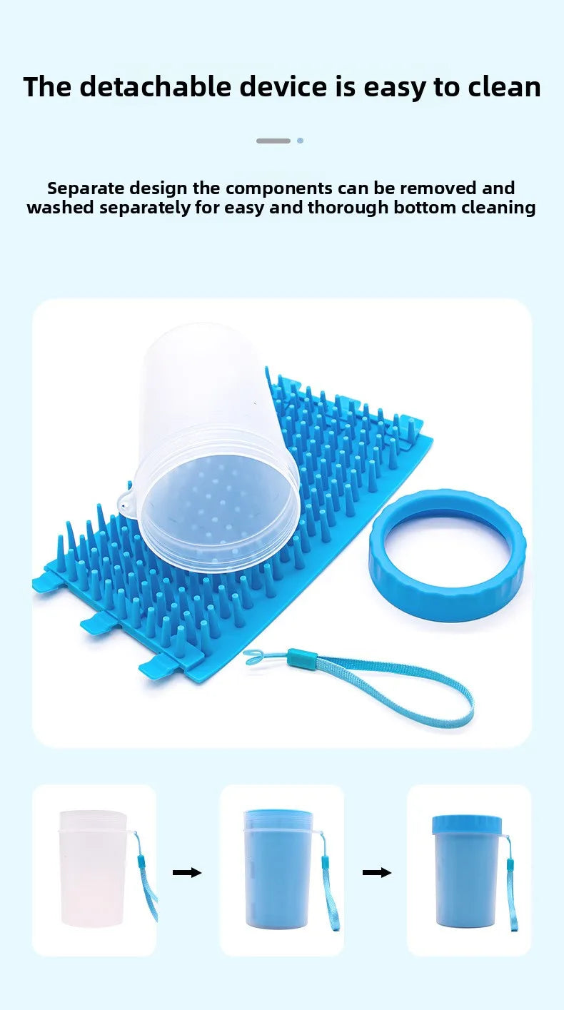 Rotating Deep-Clean Dog & Cat Paw Washer Cup