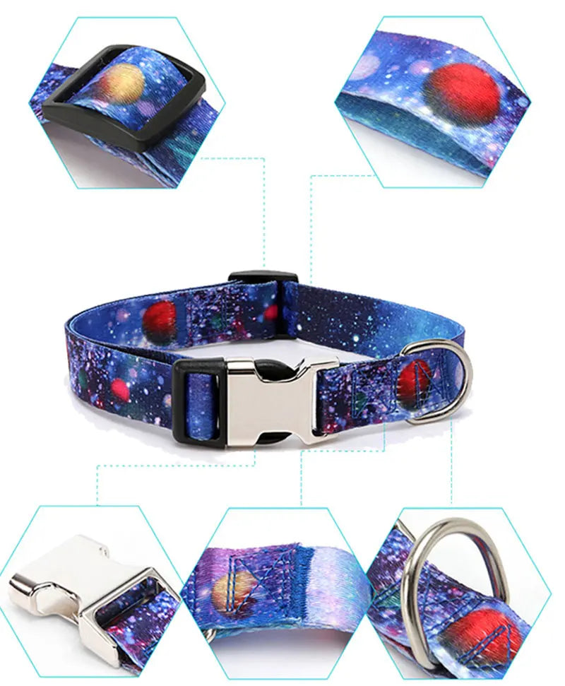 Forest Pattern Dog Collar