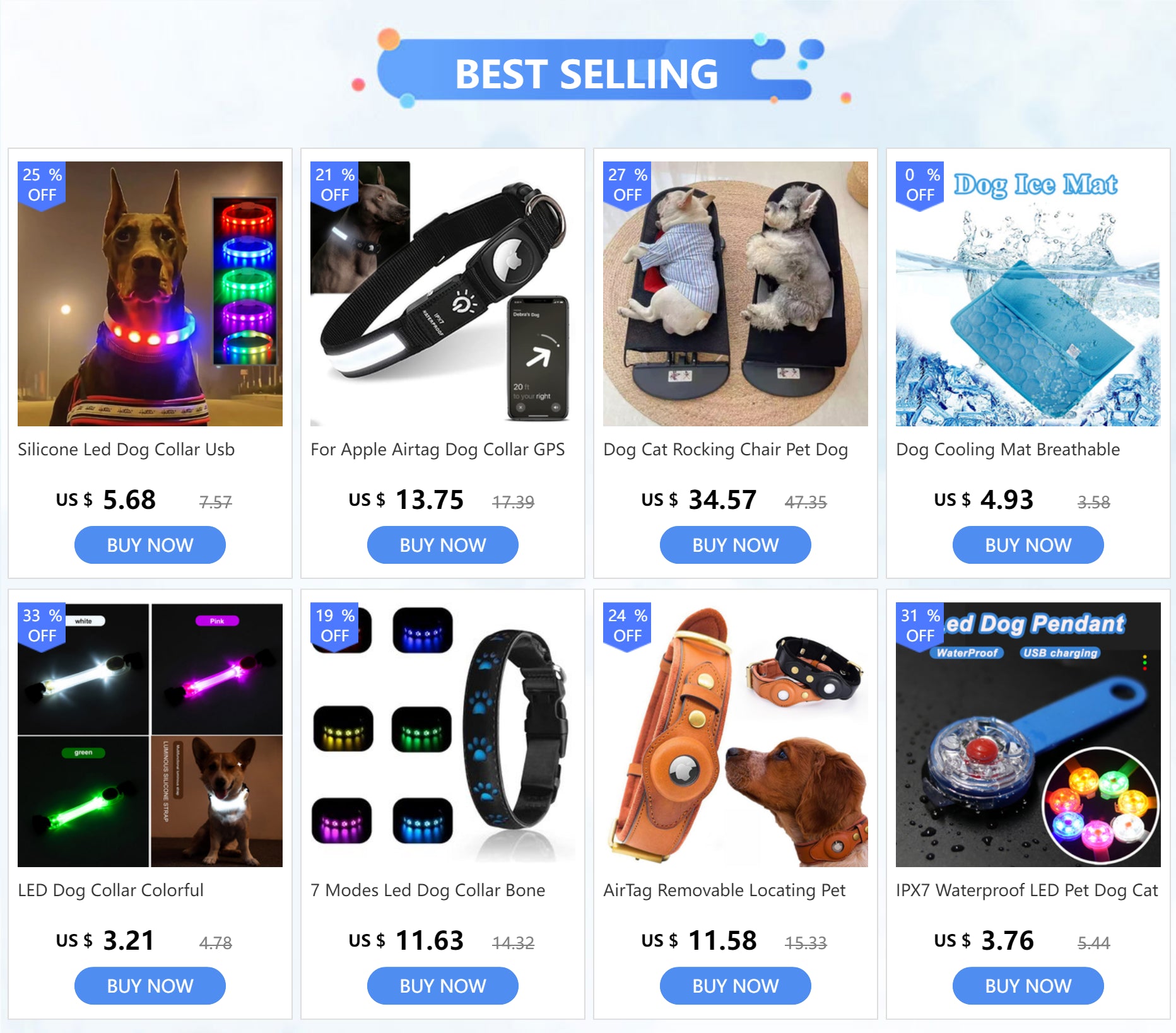USB Rechargeable LED Dog Collar - PicklyCartUSB Rechargeable LED Dog Collarcolorful
