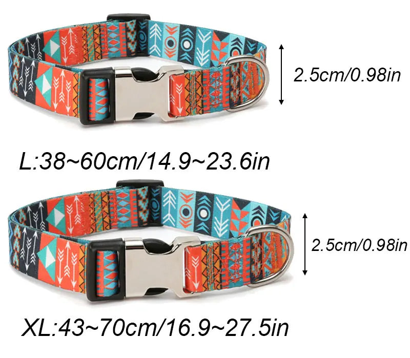 Forest Pattern Dog Collar