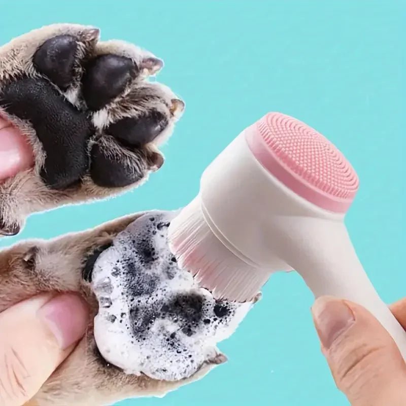 Silicone Paw Cleaner & Massage Brush - PicklyCartSilicone Paw Cleaner & Massage BrushA pink