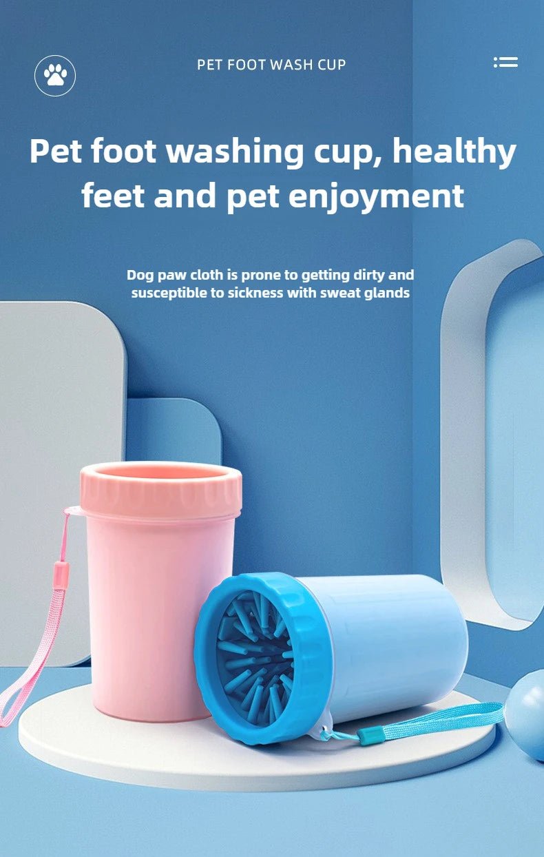 Rotating Deep-Clean Dog & Cat Paw Washer Cup - PicklyCartRotating Deep-Clean Dog & Cat Paw Washer CupBlue