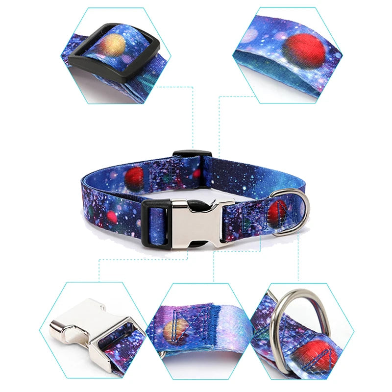 Forest Pattern Dog Collar