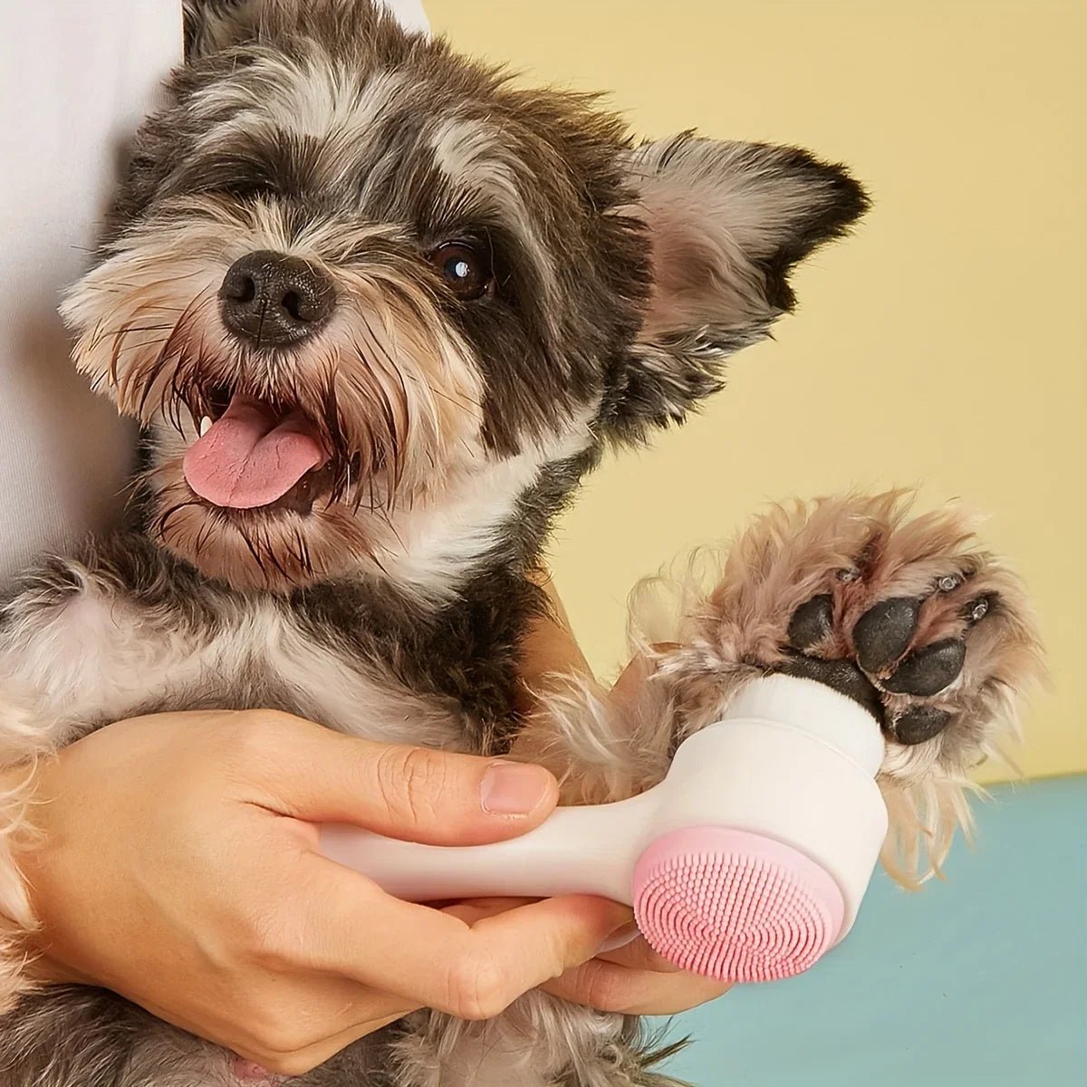 Silicone Paw Cleaner & Massage Brush - PicklyCartSilicone Paw Cleaner & Massage BrushA pink