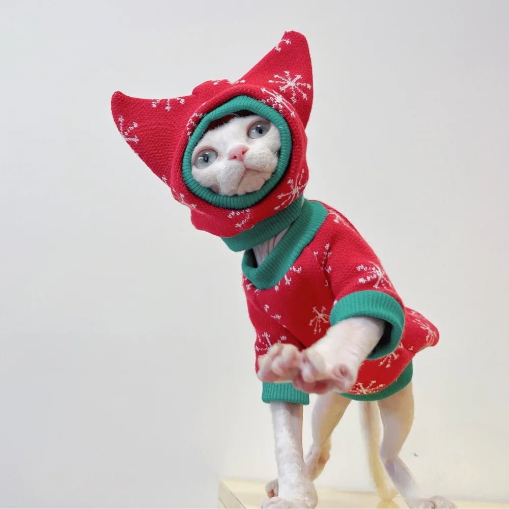 Hairless Cat Fleece Sweater - PicklyCartHairless Cat Fleece Sweateronly 1pc hat