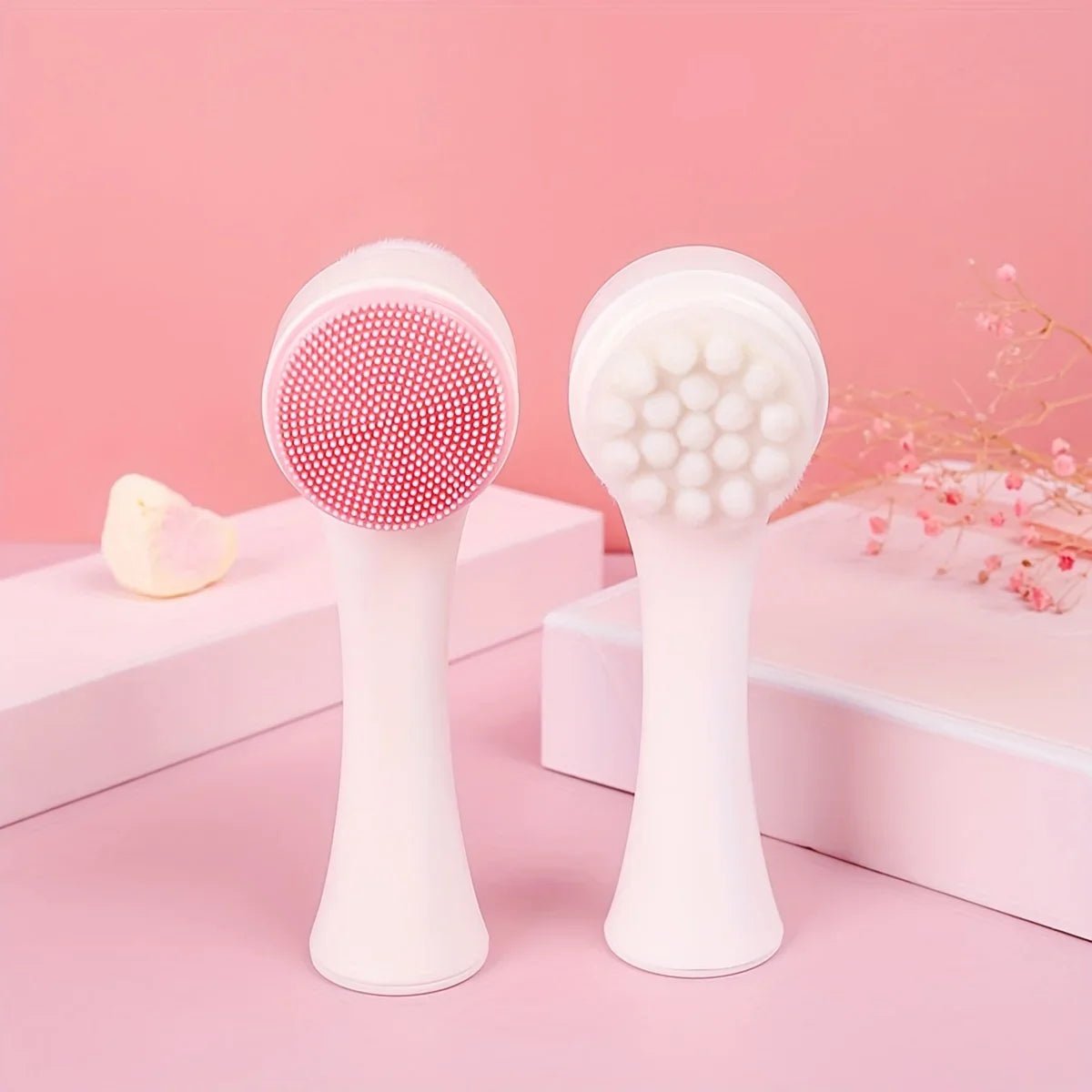 Silicone Paw Cleaner & Massage Brush - PicklyCartSilicone Paw Cleaner & Massage BrushA pink
