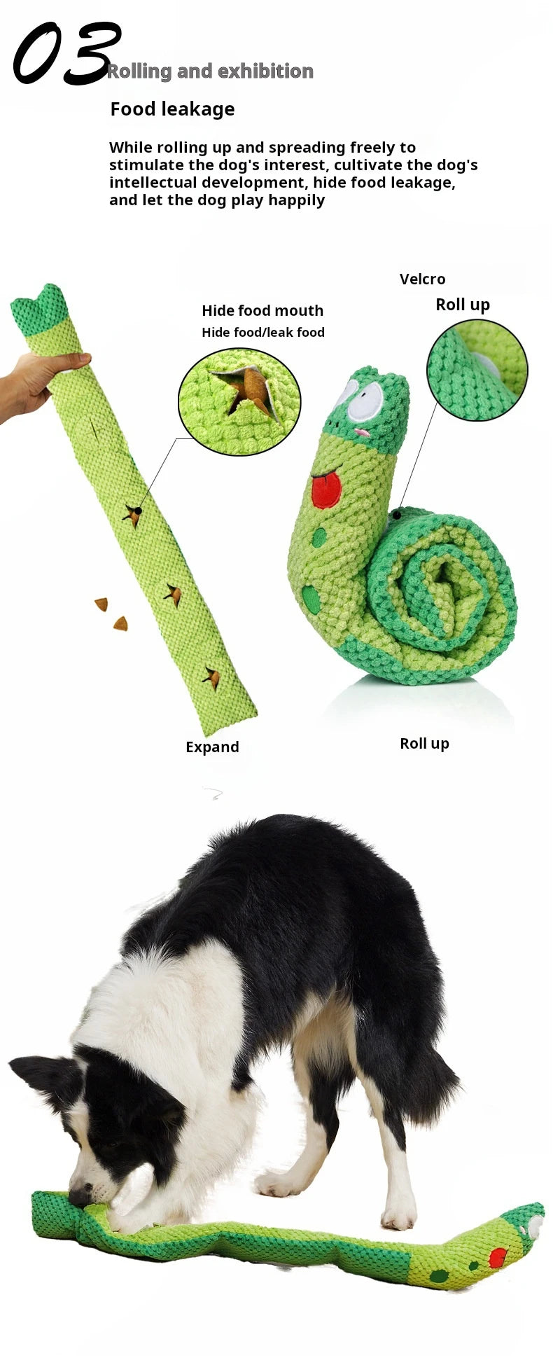 Squeaky Snail Puzzle Dog Toy