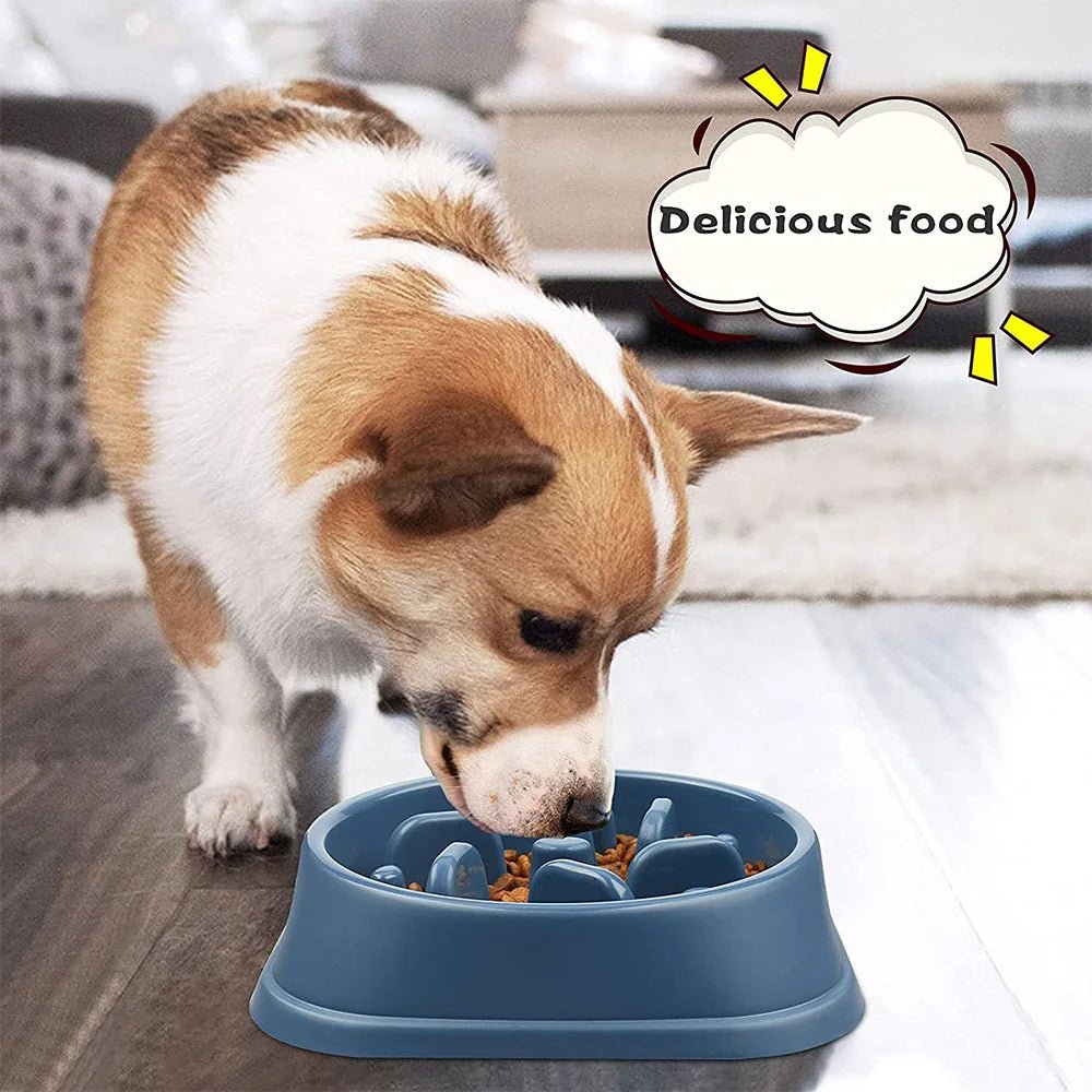 Non-Slip Puzzle Slow Feeder Bowl - PicklyCartNon-Slip Puzzle Slow Feeder BowlYellow