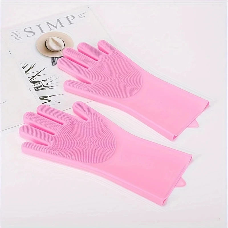 Silicone Pet Grooming, Bathing & Hair Removal Glove