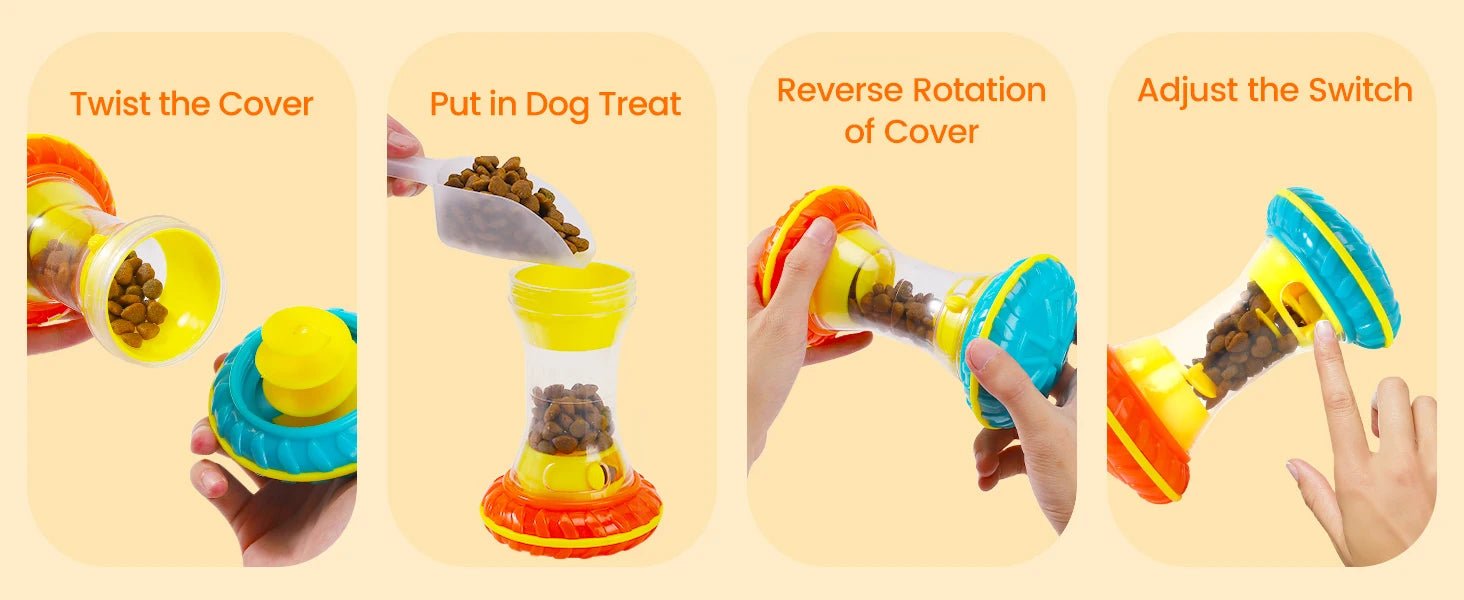 Interactive Dog Treat Puzzle - PicklyCartInteractive Dog Treat PuzzleWHITE