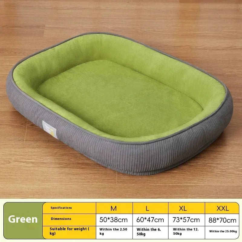 Washable Medium Small Dog Winter Warm Winter Dog Sleeping Mat Cat Nest - PicklyCartWashable Medium Small Dog Winter Warm Winter Dog Sleeping Mat Cat NestLight Green