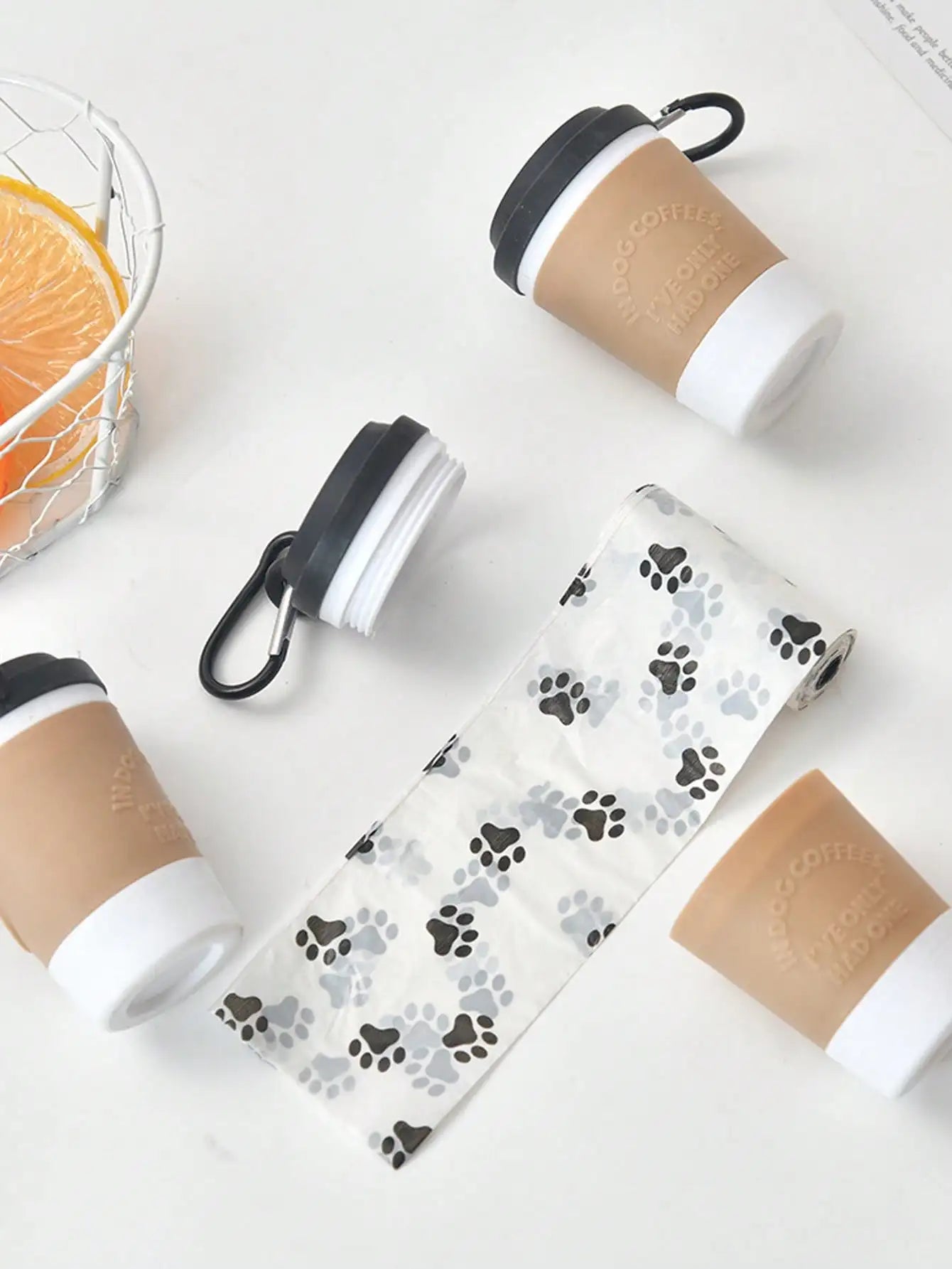 Coffee Cup Pet Waste Bag Dispenser, Portable Outdoor Dog Walking Poop Bag Holder - PicklyCartCoffee Cup Pet Waste Bag Dispenser, Portable Outdoor Dog Walking Poop Bag Holdercup