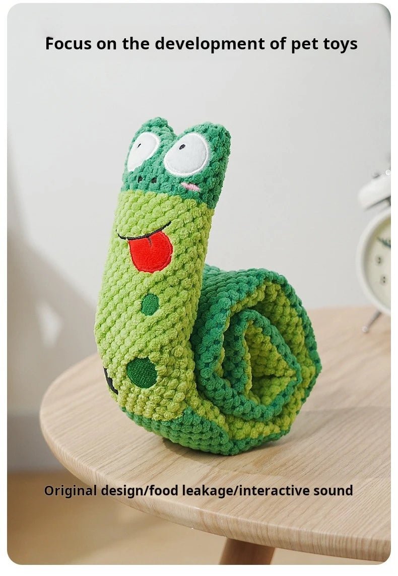 Squeaky Snail Puzzle Dog Toy - PicklyCartSqueaky Snail Puzzle Dog ToyGreen 1