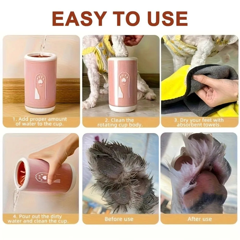 Portable Automatic Dog & Cat Paw Cleaner Cup