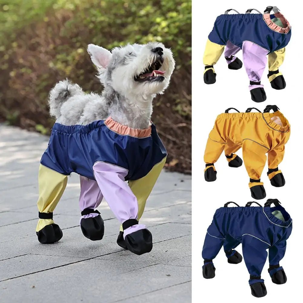 Waterproof Dog Suspender Boots - PicklyCartWaterproof Dog Suspender BootsDark Blue