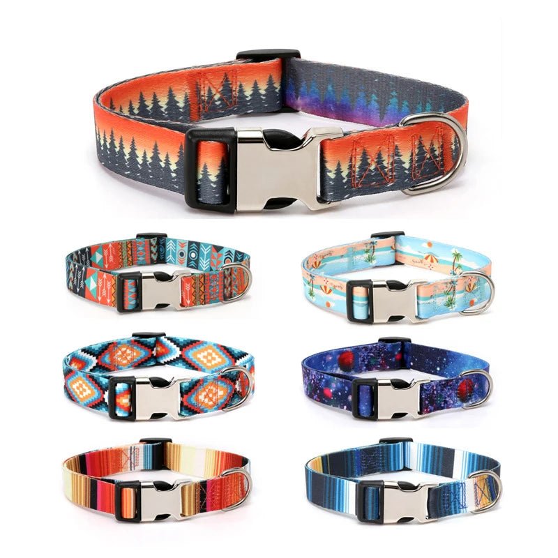 Forest Pattern Dog Collar - PicklyCartForest Pattern Dog CollarStyle 1